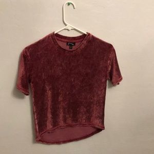 Velvet red shirt